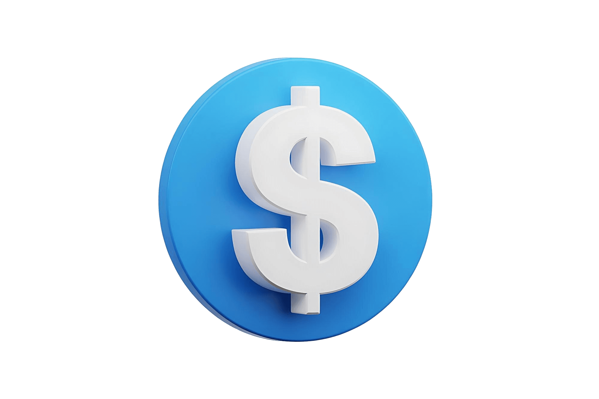 Dollar sign 3D illustration